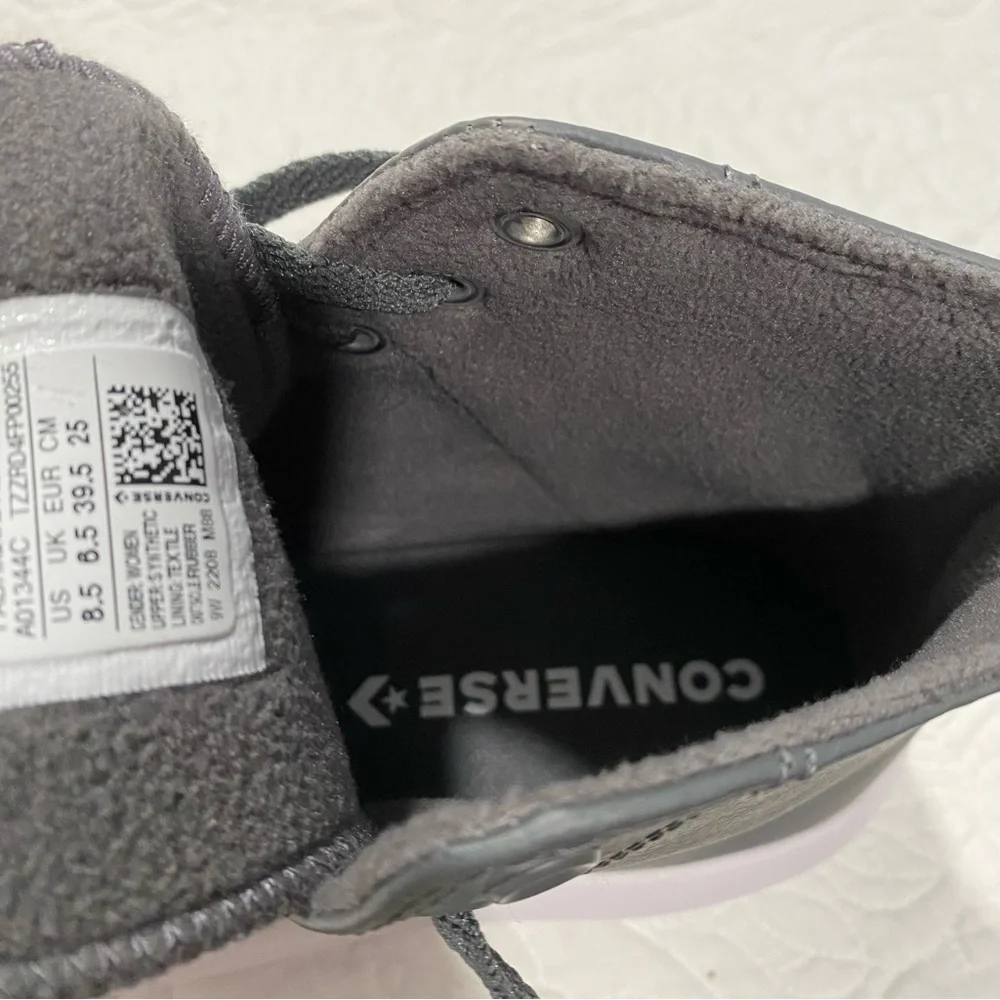 Converse Chuck Taylor All Star Move Cozy Utility Sneakers Iron Grey Platform - Picture 8 of 10